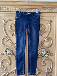 Girl's Size 7 Blue Denim Jeans MUDD brand Distressed Skinny - Picture 1 of 12