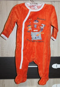 Baby Strampler Sweat Overall Einteiler Orange Gr.68 (3-6 Mon) 263 - Bild 1 von 4