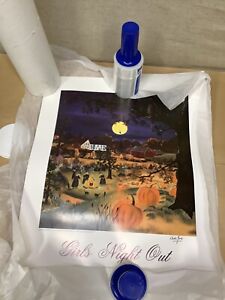 Will Moses “Girls Night Out” Hand Signed Poster Print Halloween/Witches Pumpkins