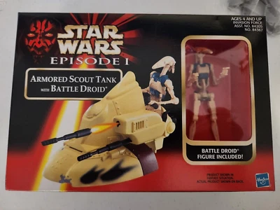 Star Wars Episodio 1 EP1 Tanque Scout Blindado con Droide de Batalla 1999 Foto 1 de 2