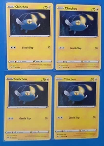 4x Chinchou 067/202 67/202 Pokemon card Sword & Shield common NM - Picture 1 of 1