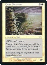 4X Crude Rampart - Foil New MTG Onslaught Magic