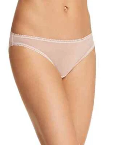 On Gossamer Mesh Hip Bikini Women's M Mauve Chalk Sheer Elastic Waist Pull On - Picture 1 of 17