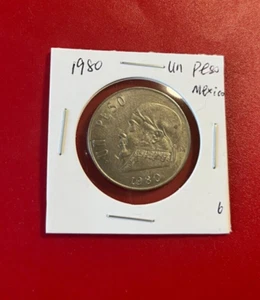 1980 UN PESO MEXICO COIN - NICE WORLD COIN - Picture 1 of 2