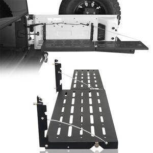 Black Foldable Extended Tailgate Table Cargo Shelf Fit Jeep Wrangler JK 07-18