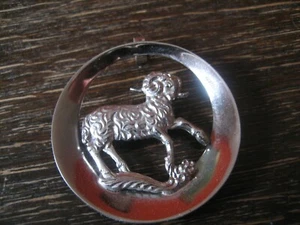 geschmackvoller Designer Anhänger Sternzeichen Widder 835er Silber 3,5 cm Durchm - Picture 1 of 4