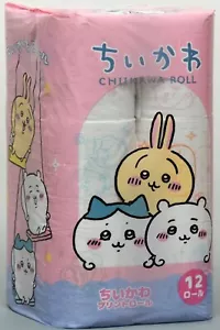 Carta igienica stampa Chiikawa 25 metri x 12 rotoli doppio hachiware Usagi Kawaii - Foto 1 di 7