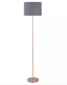 Argos Home Stick Floor Lamp - Grey and Rose Gold( box is damaged )