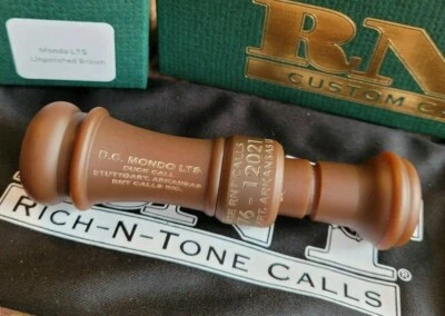 RNT Rich-N-Tone Mondo LTS Custom Order Matte Brown Acrylic Mallard Duck Call  - Image 1 of 4