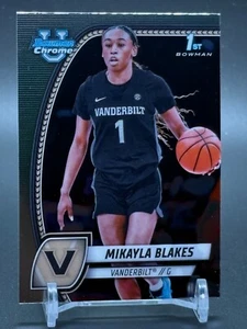 2024-25 1st Bowman Chrome U University #55 MIKAYLA BLAKES Vanderbilt - Imagen 1 de 2
