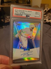 2014 Leaf Metal Draft - Blue Prismatic #BA-TT1 Trea Turner /50 (AU, RC)