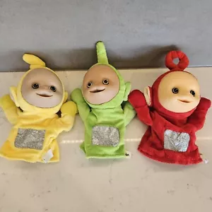 Teletubbies 1996 marionetas de mano vintage - Po - Laa Laa - Dipsy - BBC/ABC - Imagen 1 de 8