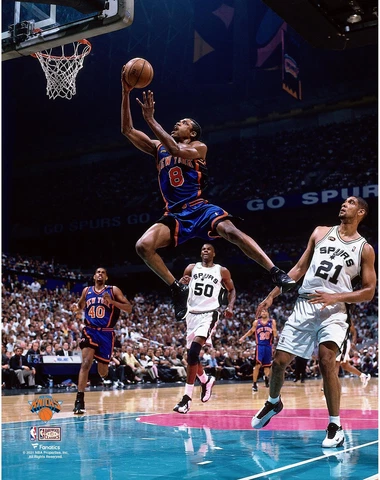 Latrell Sprewell New York Knicks Unsigned Hardwood Classics Driving Cover