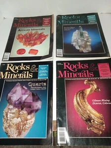 "Rocks & Minerals" Magazines set of 4 pre-owned - Picture 1 of 5