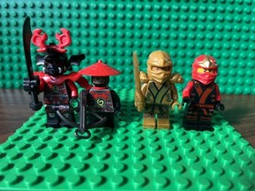 Lego Ninjago Golden Lloyd, Kai, Stone Army Lot 70503 70500