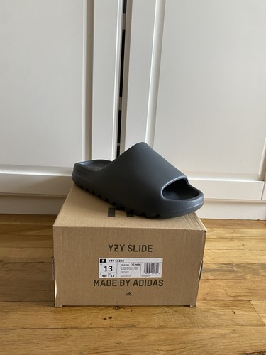 Taglia 13 Adidas Yeezy Slide Grigio Ardesia (AUTENTICHE CON SPEDIZIONE GRATUITA E VELOCE)