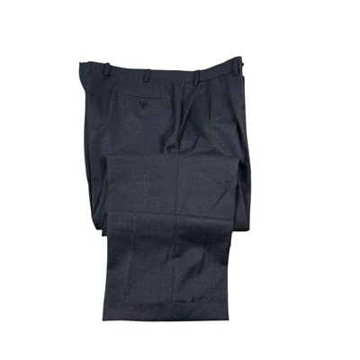 Brioni Roma Black Striped Double Pleated Flannel Wool Men’s Trouser Size 38x31 - Image 1 of 4