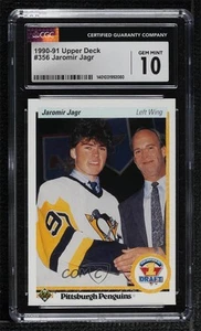 1990-91 Upper Deck First Round Draft Pick Jaromir Jagr CGC 10 Gem Mint Rookie RC - Picture 1 of 4
