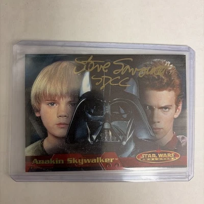 2001 Star Wars Evolution Trading Card COMIC CON Anakin Skywalker SIGNED SDCC - Image 1 of 4