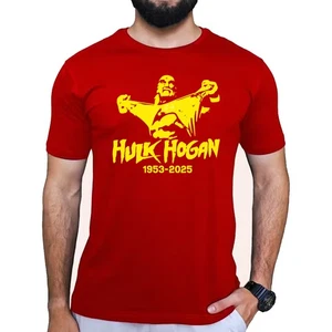 Hulk Hogan Adult Kids T-Shirt 1953-2025 Wrestling Legend WWE RIP Hero Tee - Picture 1 of 9