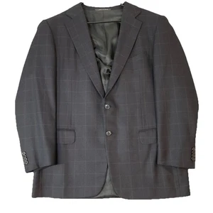 Ermenegildo Zegna Blazer Herren 52 Regular Windowpane Seide Wolle Italy Sport Mantel - Bild 1 von 14