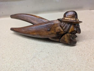 Antique Black Forest Hand Carved Wood Old Man Figural Nutcracker German - Picture 1 of 8