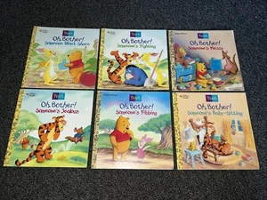 Lot of 6 Golden Books Disney's Winnie the Pooh "Oh Bother" Helping Hands Books - Picture 1 of 7