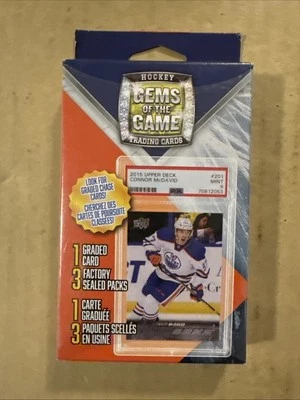 2024 NHL Hockey Gems Of The Game Sealed MJ Holdings Box 1 Graded Card 3 Packs - Image 1 of 4
