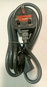 Cable de alimentación I-Sheng SP-60 tipo G enchufe de 3 pines 5A 250V fusionado 8 pies/2,4 metros nuevo - Imagen 1 de 3