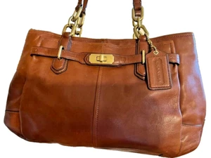 Coach Leather Shoulder Handbag - Picture 1 of 11