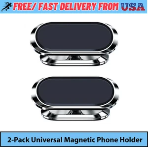 2-Pack Magnetic Universal Phone Holder for iPhone Samsung Galaxy 2 Piece Bundle - Picture 1 of 9