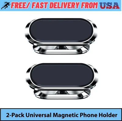 2-Pack Magnetic Universal Phone Holder for iPhone Samsung Galaxy 2 Piece Bundle - Image 1 of 4