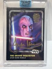 2018 STAR WARS ARCHIVES SIGNATURE JASON ISAACS AUTO #/22 THE GRAND INQUISITOR