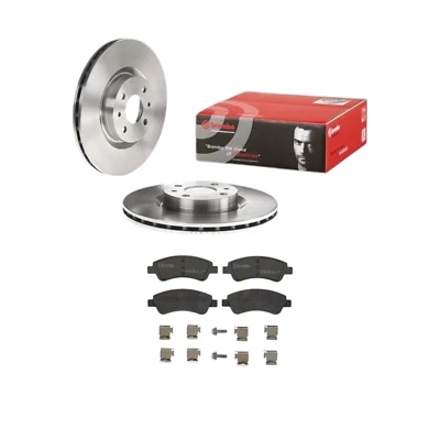 BREMBO Kit Freni ANTERIORI per Citroen C2 C3 Opel Peugeot 208 Dischi + Pastiglie - Image 1 of 4