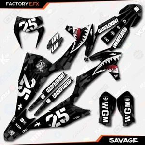 Black Savage Racing Graphics Kit fit KTM 20-23 EXC EXCF XCW 200 250 300 450 - Picture 1 of 5