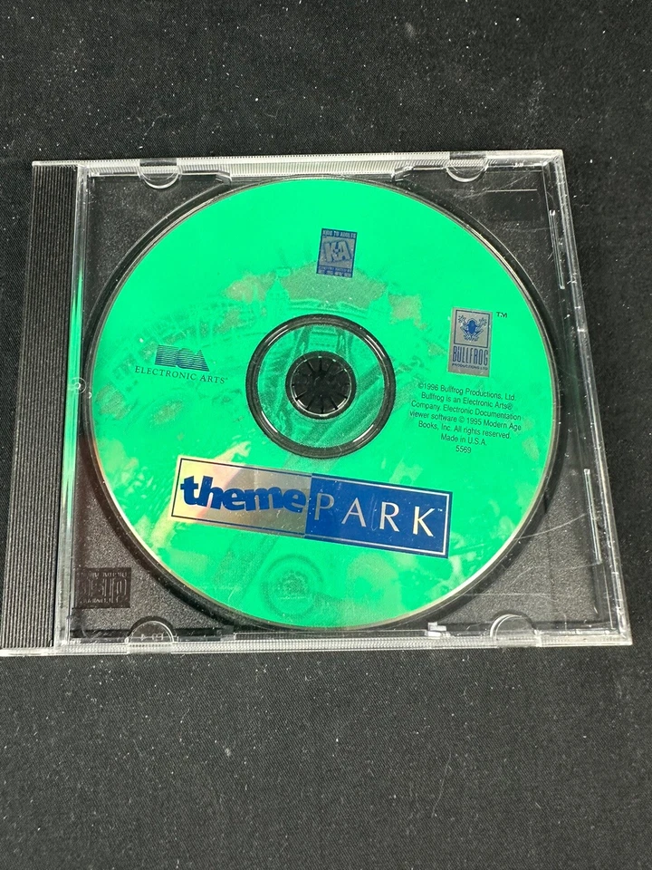 Theme Park PC Video Game 1998-1999 EA Electronic Arts Win 95/98 [USED - CD ONLY] - Image 1 of 1