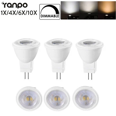 1x 10x Mini MR11 Led Spotlight 3W Dimmable 220V Warm White SMD Spot Lighting - Image 1 of 4