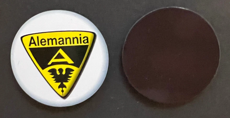 Alemannia Aachen Magnet Pin Rund Fussball Bundesliga Aral ca. 4cm