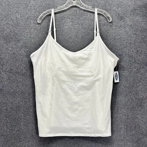 Old Navy Tank Top Women XXL Maternity First Layer Nursing White Spaghetti straps - Picture 1 of 12