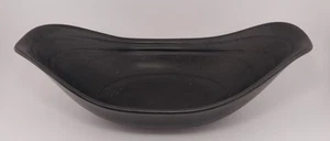 Vintage Hyalyn Pottery Bowl Black 304 Mid-Century Modern Serving Dish USA Nice!! - Picture 1 of 14