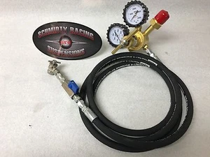 Nitrogen Regulator Shock Fill KIT 8' Hose No Loss Chuck w/ Shut-off Valve FOX - Picture 1 of 8