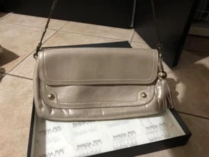 Borsa Pochette Tracolla In Pelle Dorata Patrizia Pepe - Foto 1 di 3