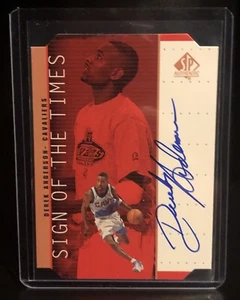 1998-99 SP Authentic DEREK ANDERSON Sign of the Times Auto On Card Die-Cut NICE - Picture 1 of 2