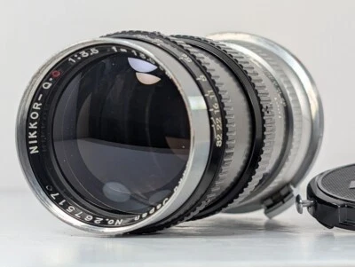 [Exc+4] Nikon Nippon Kogaku NIKKOR-Q.C 13.5cm 135mm f3.5 Lens S mount from JAPAN - Image 1 of 4