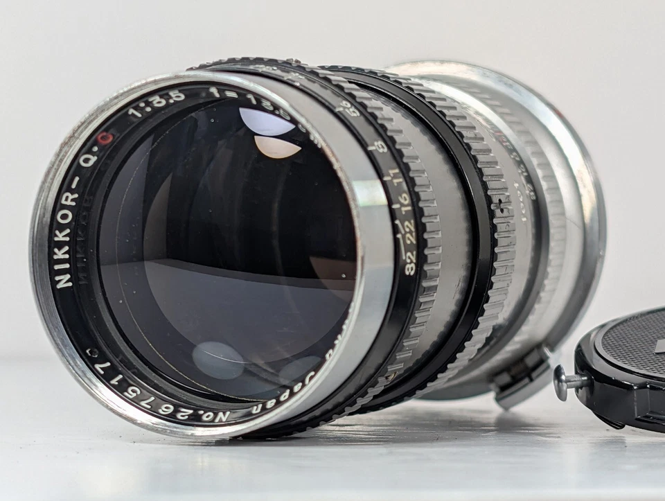 [Exc+4] Nikon Nippon Kogaku NIKKOR-Q.C 13.5cm 135mm f3.5 Lens S mount from JAPAN - Image 1 of 4