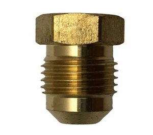 Laser Heizung Teile - Messing Fitting 3/8 Flare x 5/8" Sechskant Stopfen Messing Rohr Fitting - Bild 1 von 8