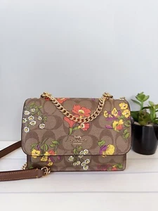 NWT COACH Mini Klare Crossbody In Signature Canvas With Floral Print CR170 - Picture 1 of 5