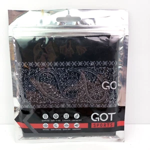 GOT Sports Black Paisley Multifunction 16 Ways Wear Tube Bandana Gaiter Headwear - Picture 1 of 3
