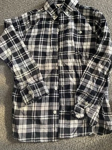 Janie And Jack Boys Size 6 Flannel Plaid Button Down Shirt - Picture 1 of 1