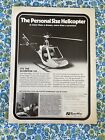 Vintage 1978 RotorWay Scorpion 133 Aircraft Personal Helicopter Print Ad